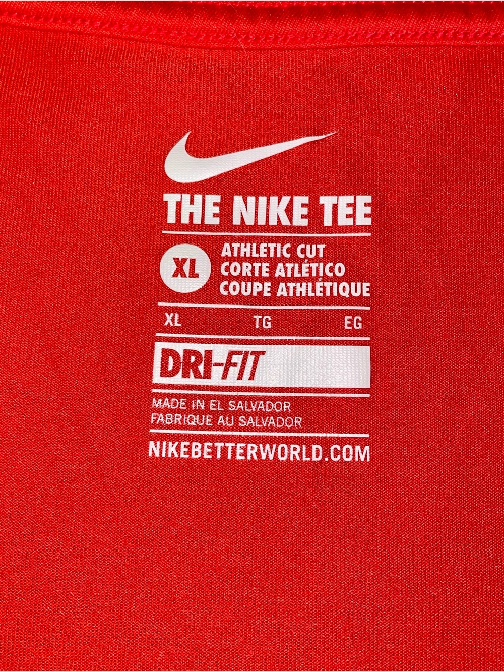 Nike Women’s Red V‑Neck Performance Tee Size XL - Picture 2 of 7
